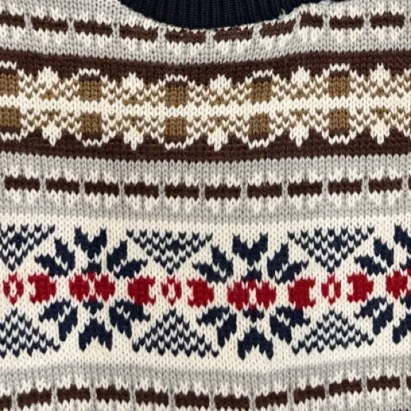 Hayden Los Angeles All-Over Fair Aisle Sweater Size Large New